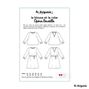 Patron blouse et robe Opéra Bastille