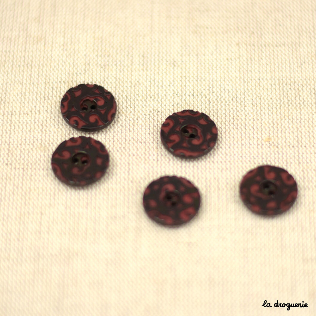 Bouton Confetti corozo 20 mm - La Droguerie