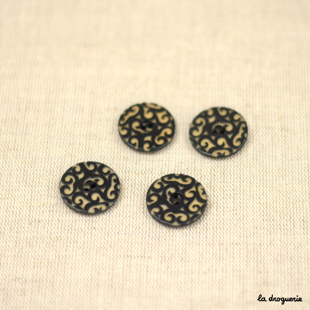 Bouton Confetti corozo 20 mm - La Droguerie