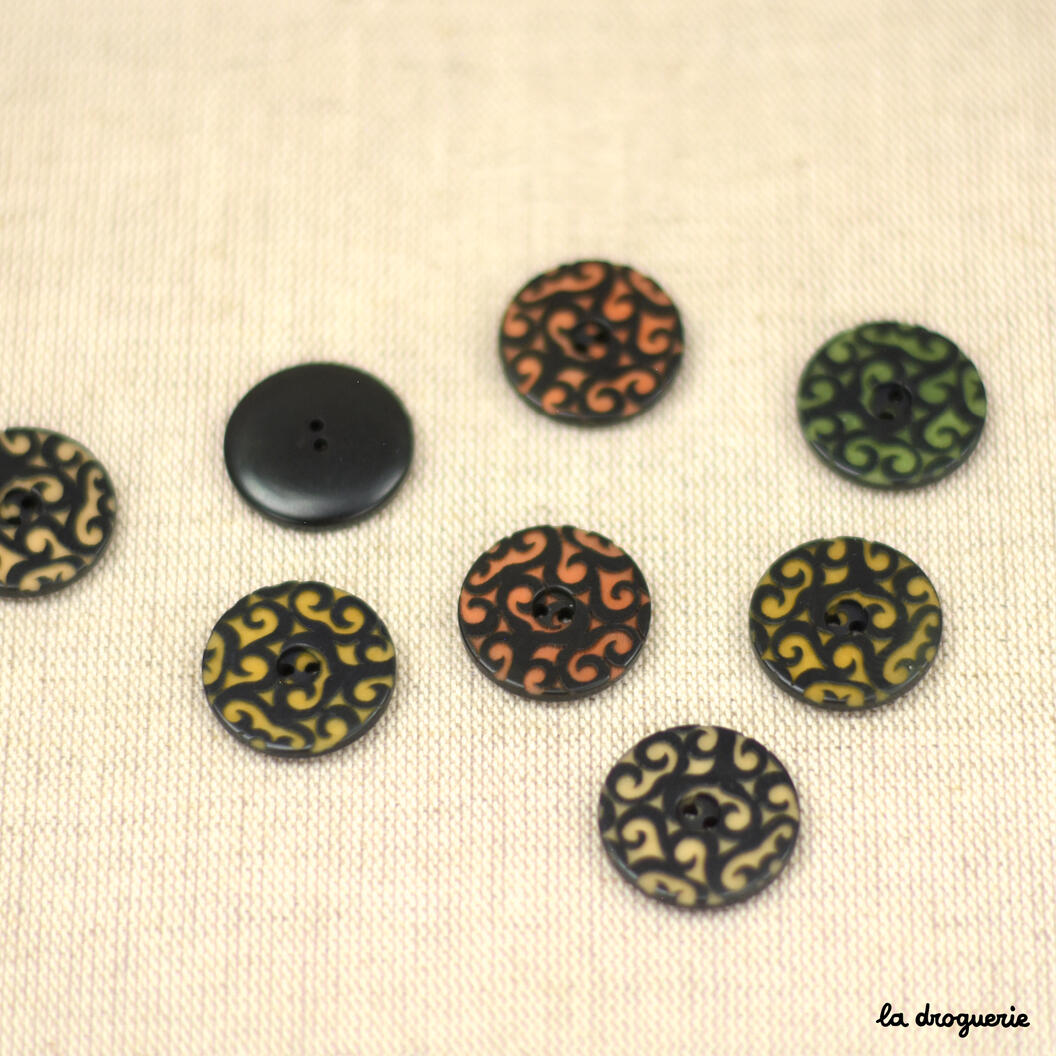 Bouton Confetti corozo 20 mm - La Droguerie