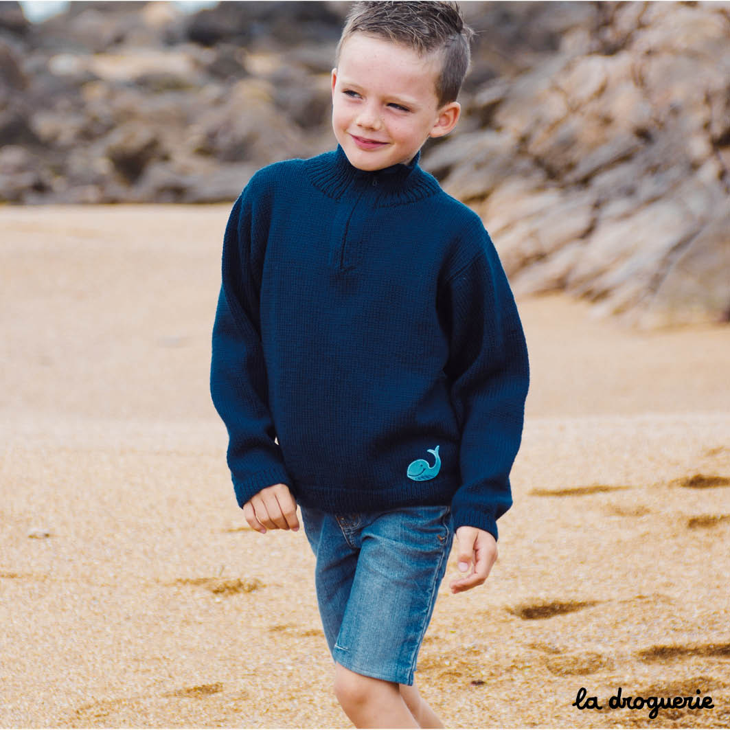 Pull garçon enfant enfant enfant pull en tricot solide vêtements d