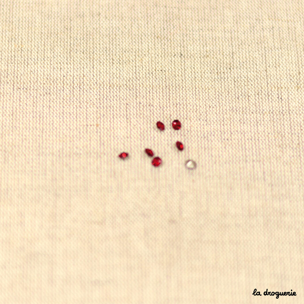 Perle "Strass chaton" 3,90 mm – Rubis