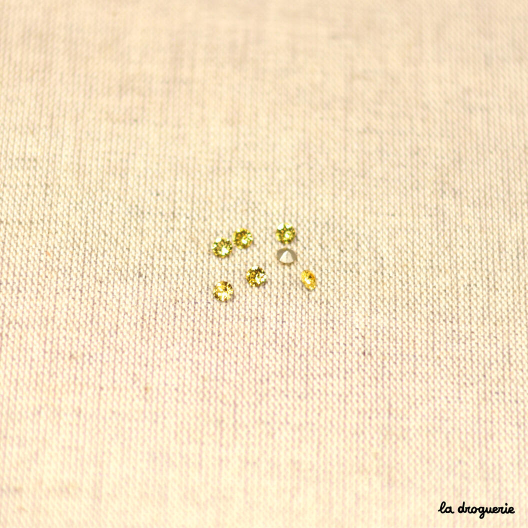 Perle "Strass chaton" 3,90 mm – Topaze fumé clair