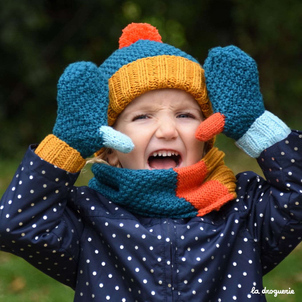 Le bonnet et les mitaines enfant : Femme Actuelle Le MAG