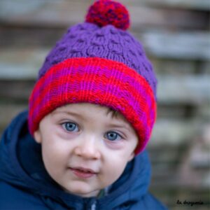 kit modele cagoule bébé avec pompon