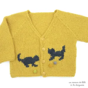 Tricoter un cadeau de naissance avec ce joli cardigan