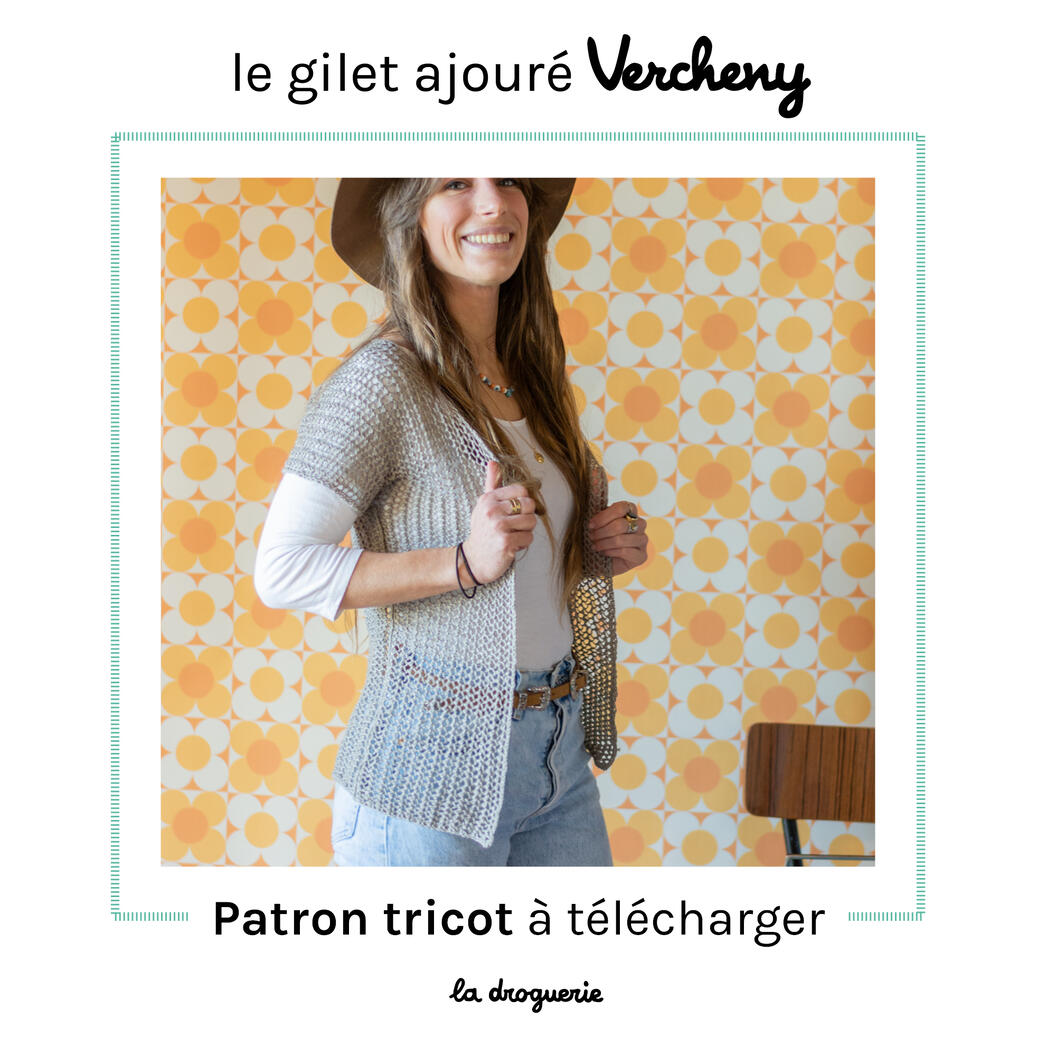 Modèle gratuit : un gilet en tricot  Tricot gilet, Tricot gilet femme,  Tricot