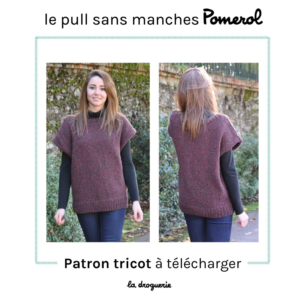 Fiche du pull sans manches Pomerol - La Droguerie