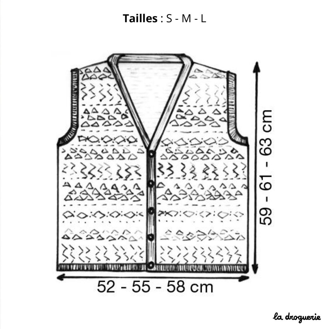 Fiche du gilet homme