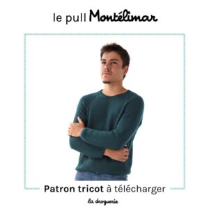 Pull noir tricot à col V Homme