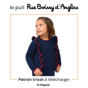 Pull manches volantées fille - violet, Fille