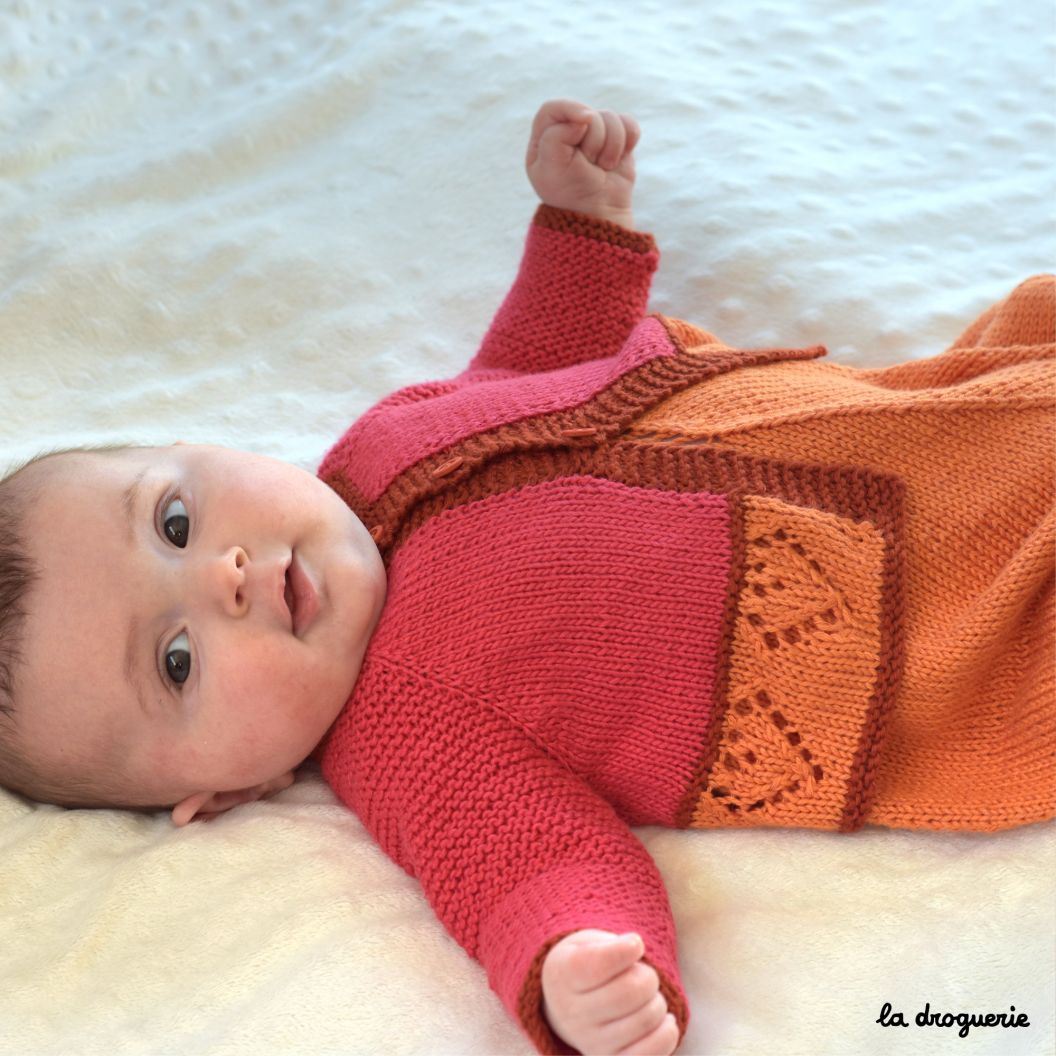 Fiche tricot de la combinaison bébé Plage des Sablons - La Droguerie