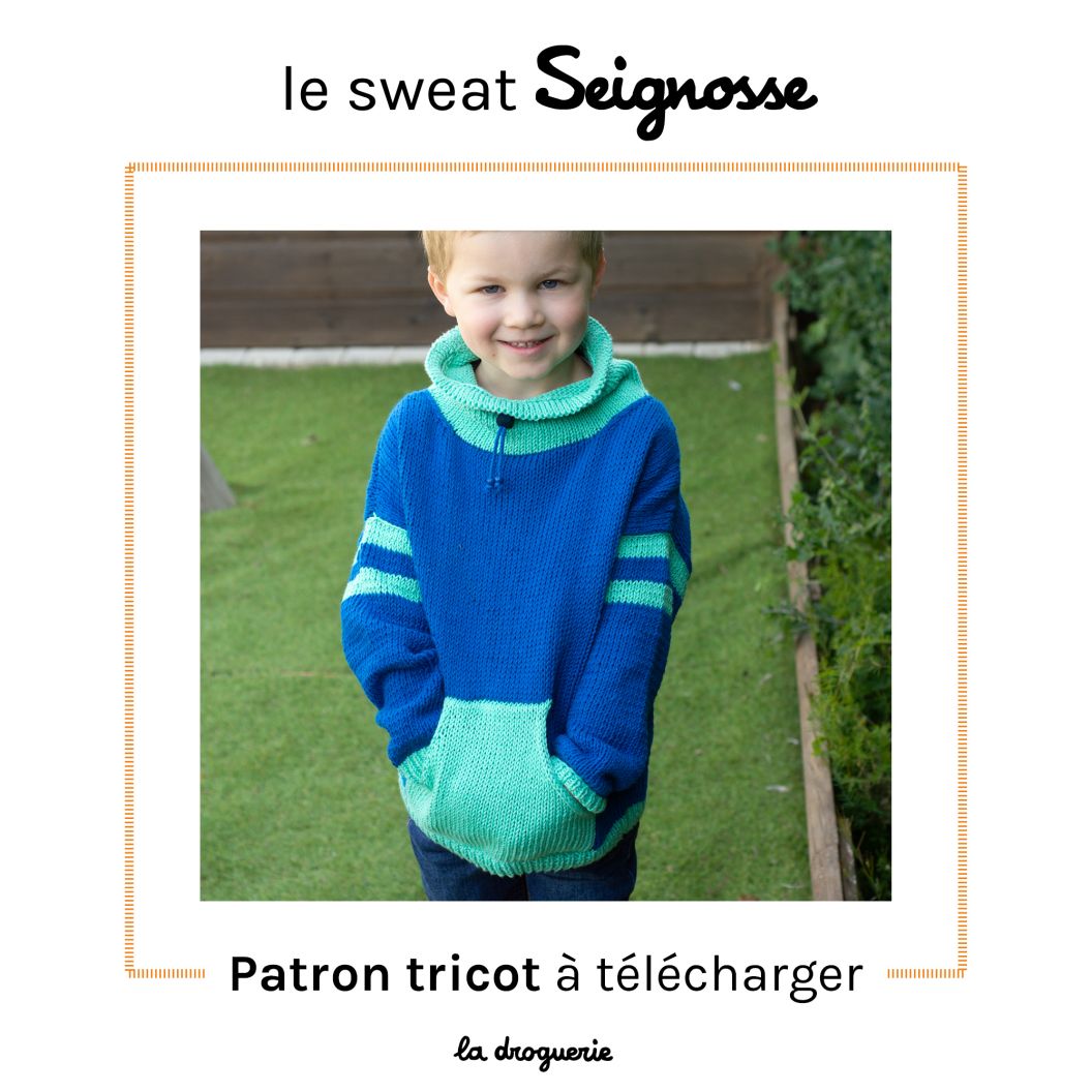Fiche tricot du sweat enfant Seignosse - La Droguerie