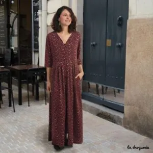 Robe longue en rayonne à réaliser soi-même.