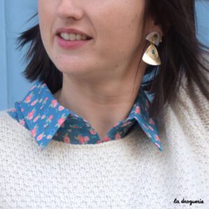 Les boucles d'oreilles "Chic demi-lune" | Kit bijou