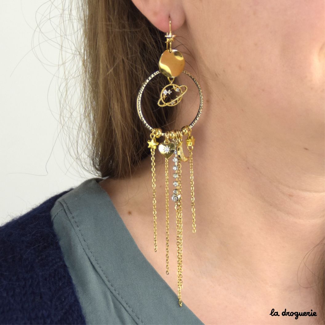 Set de boucles d'oreilles Crazy In Lock S00 - Bijoux de luxe