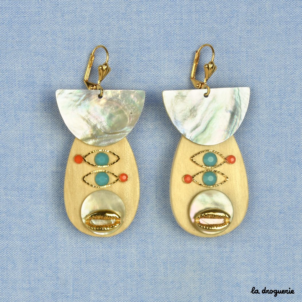 Kit boucles d'oreilles connecteur ronds, kit bijoux DIY