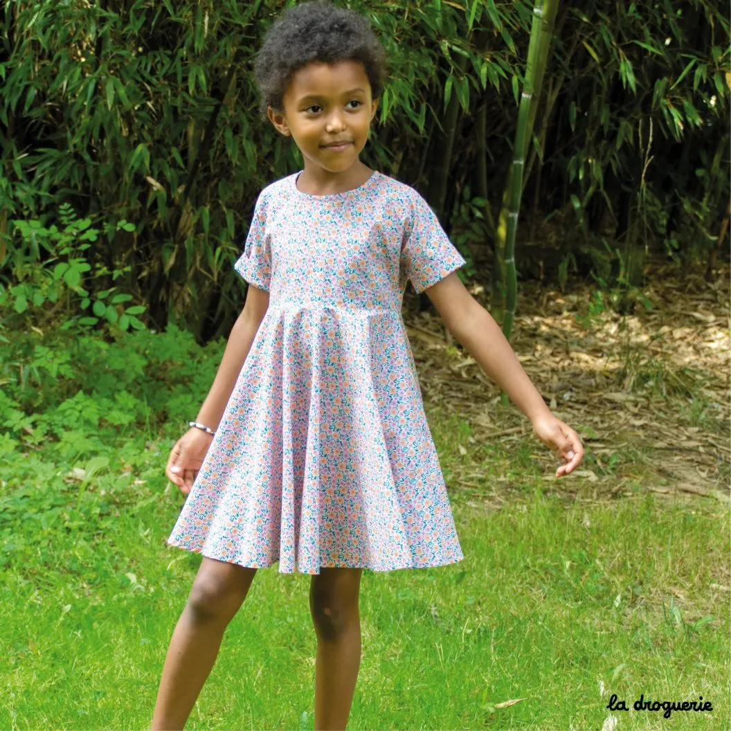 Kit a coudre La robe qui tourne enfant La Droguerie