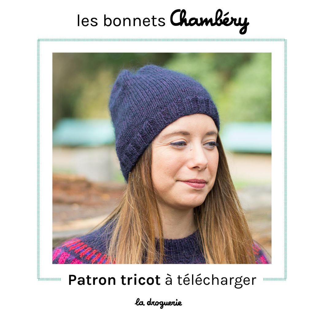 Fiche tricot du bonnet et de l'écharpe Balade en bord de mer - La  Droguerie