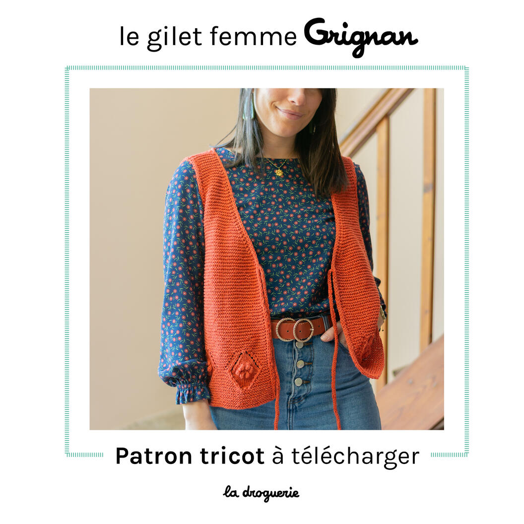 Modèle gratuit : un gilet en tricot  Tricot gilet, Tricot gilet femme,  Tricot