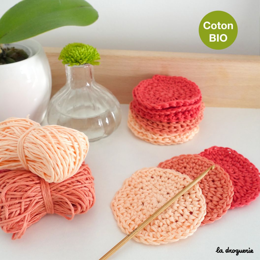 Kit J'apprends le crochet avec les lingettes corail DIY