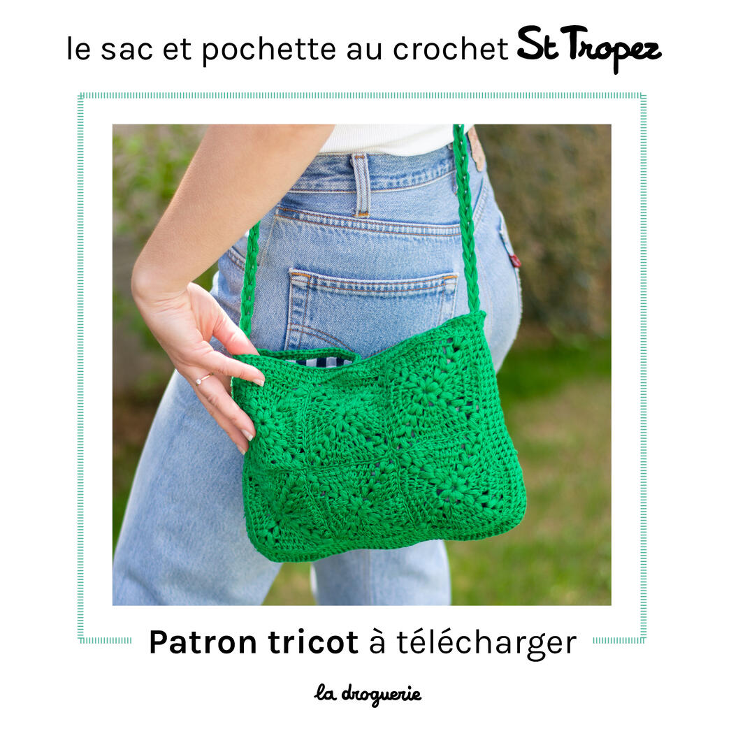 Fiche des pochettes au crochet St Tropez - La Droguerie