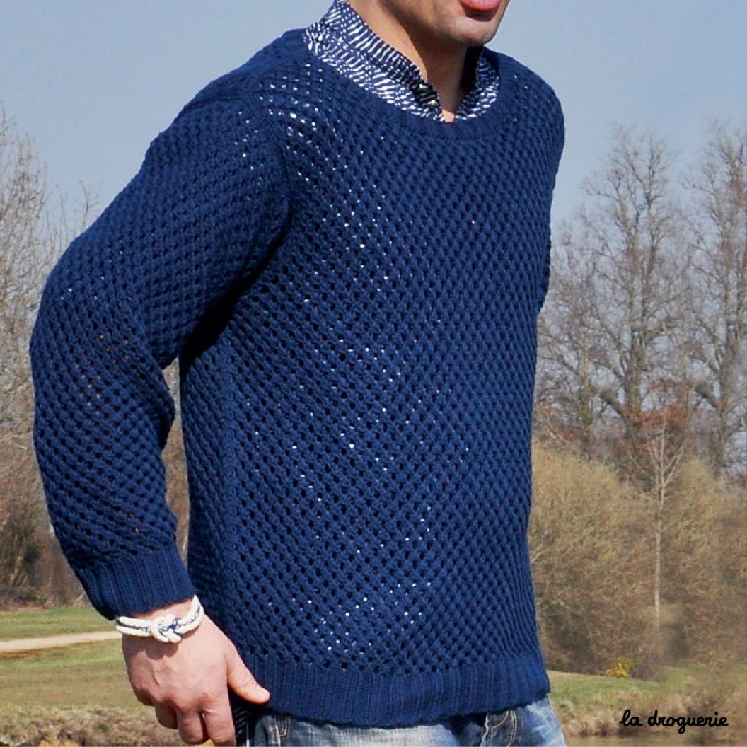 Kit à tricoter du pull homme Fréhel - La Droguerie