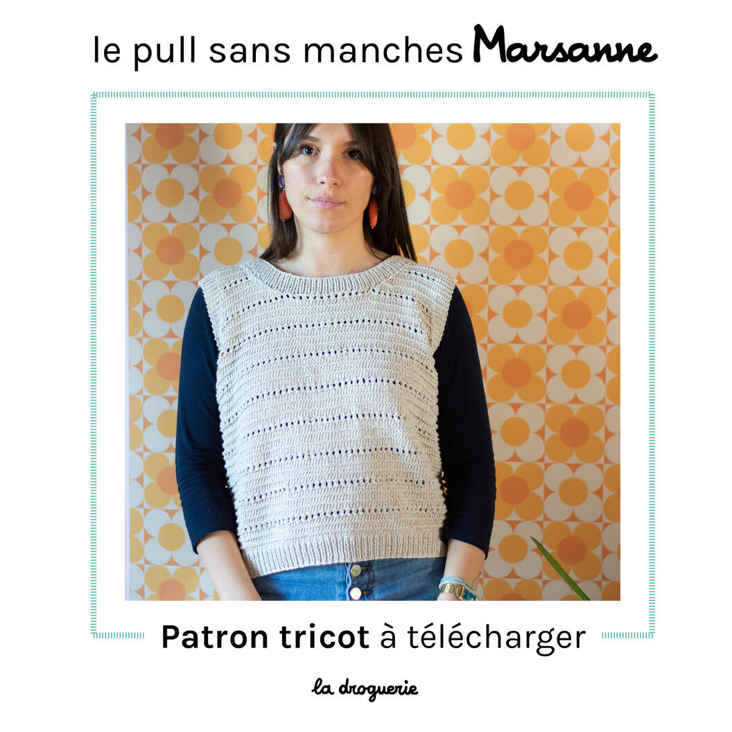 Fiche du pull femme sans manches Marsanne - La Droguerie