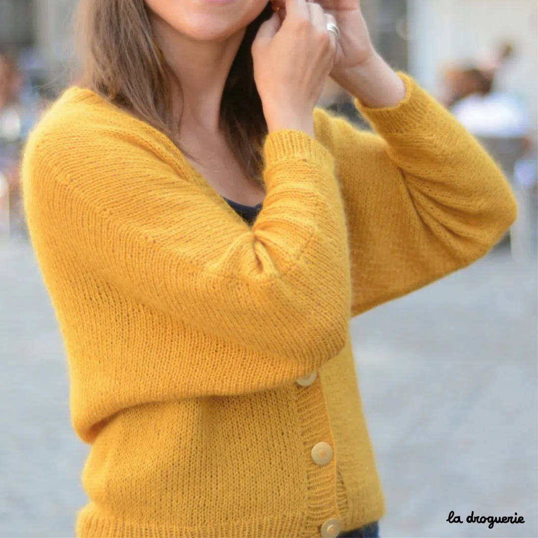 Fiche tricot a telecharger du cardigan femme Quartier latin La Droguerie