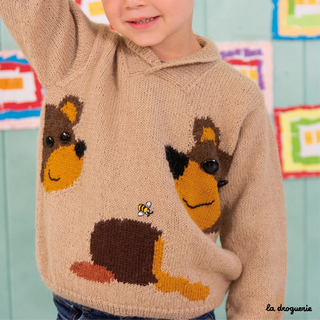 Kit A Tricoter du pull enfant Koala en Surnaturelle - La Droguerie