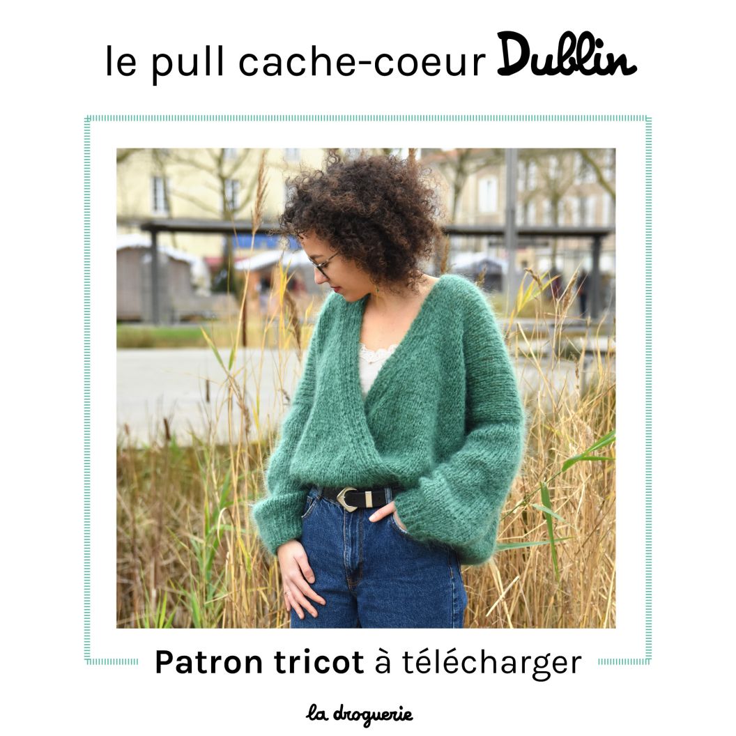 Fiche tricot du pull cache-coeur 