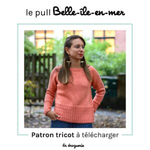 Fiche du poncho adulte Bois de Vincennes  Patron tricot à télécharger -  La Droguerie