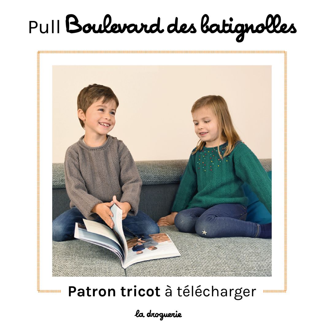 Le pull enfant Boulevard des Batignolles version garçon - La Droguerie