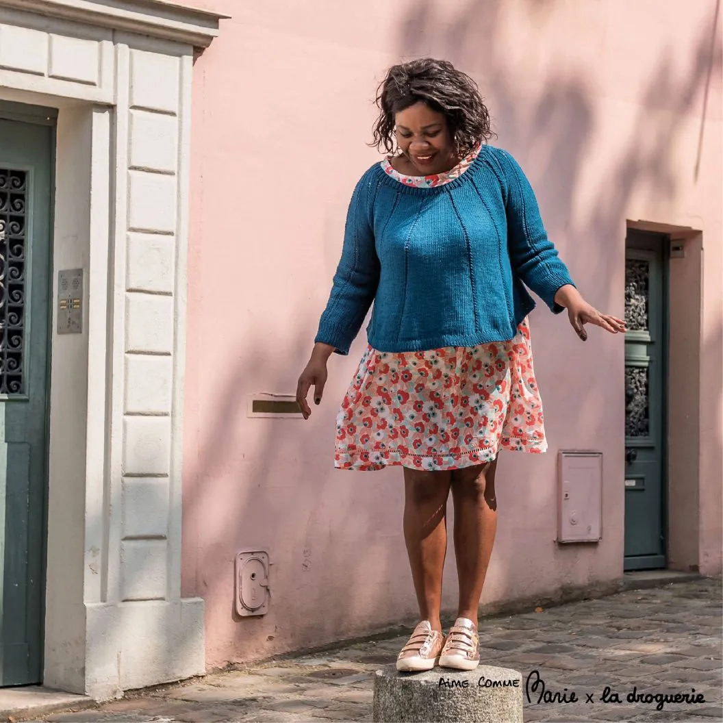 Pull Femme Malaga Collab Aime comme Marie Kit a tricoter