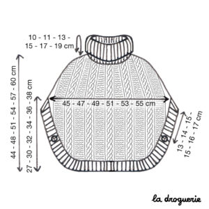 Modèle La Droguerie tricoté en Alpaga et Mohair super fin