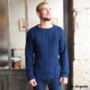 tricoter pull homme irlandais La Droguerie