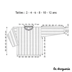 Choisissez la taille du pull Boulevard des Batignolles La Droguerie