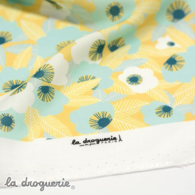 Tissu en rayonne - motif exclusif La Droguerie.