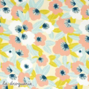 Tissu en rayonne. Motif exclusif La Droguerie
