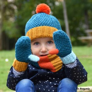 Kit A Tricoter des moufles et du bonnet enfant Montmorency