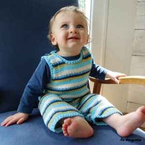 Fiche tricot de la combinaison bébé Plage des Sablons - La Droguerie
