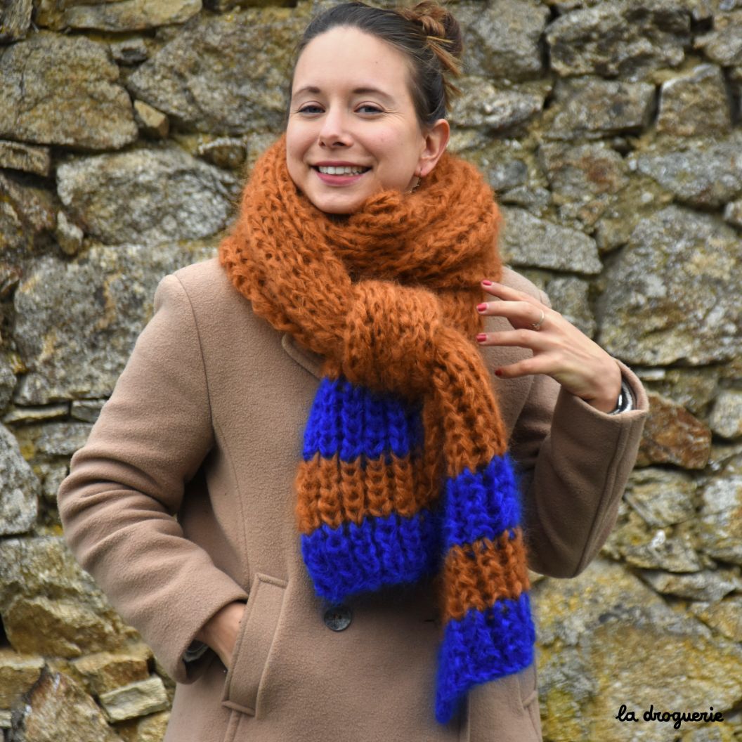 Fiche de l'écharpe Dingle en Kid mohair - La Droguerie