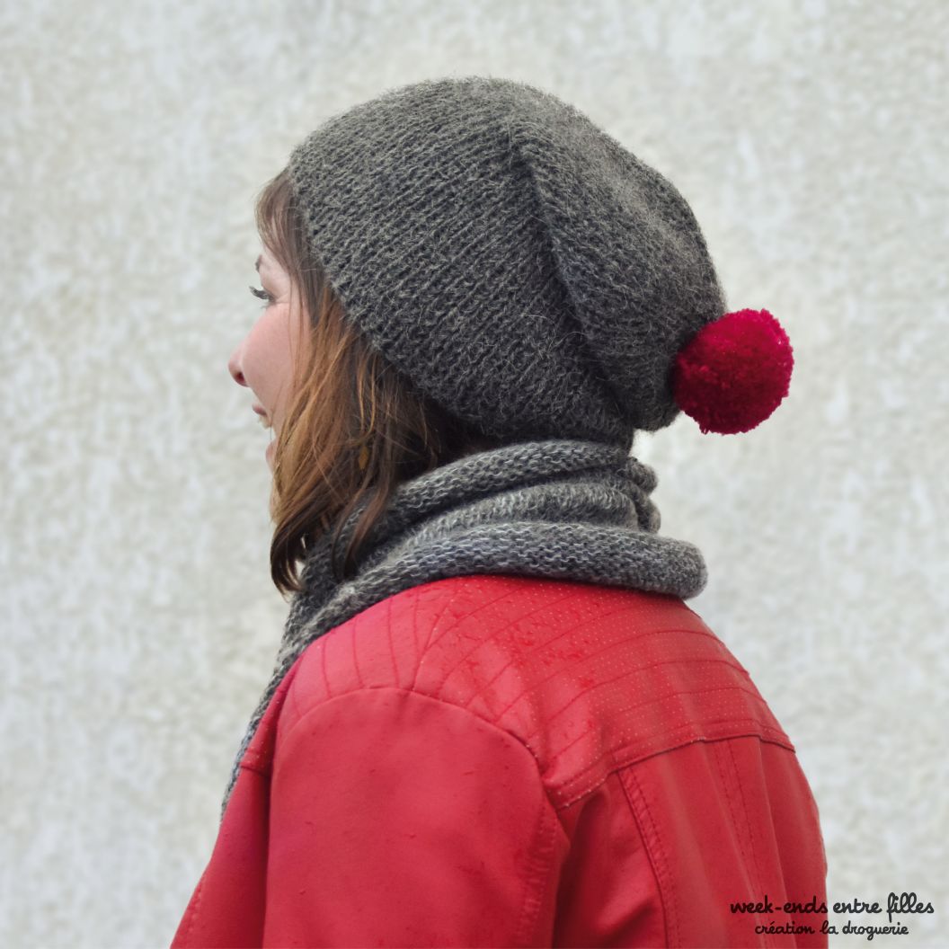 Bonnet à pompon enfant en laine d'alpaga - La Maison de l'Alpaga (LMA)