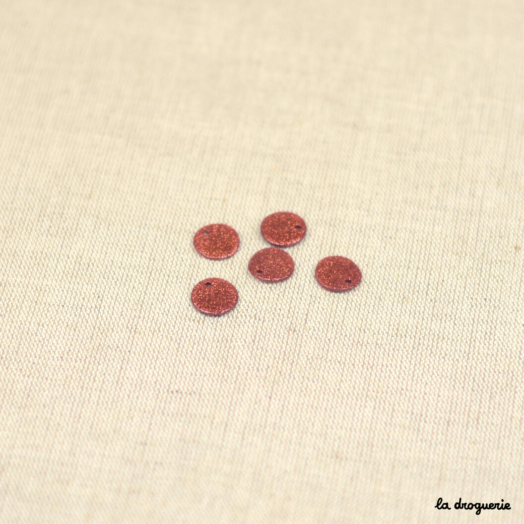 Perle "Akoya sequin Songe pailleté" 13 mm – Ecureuil