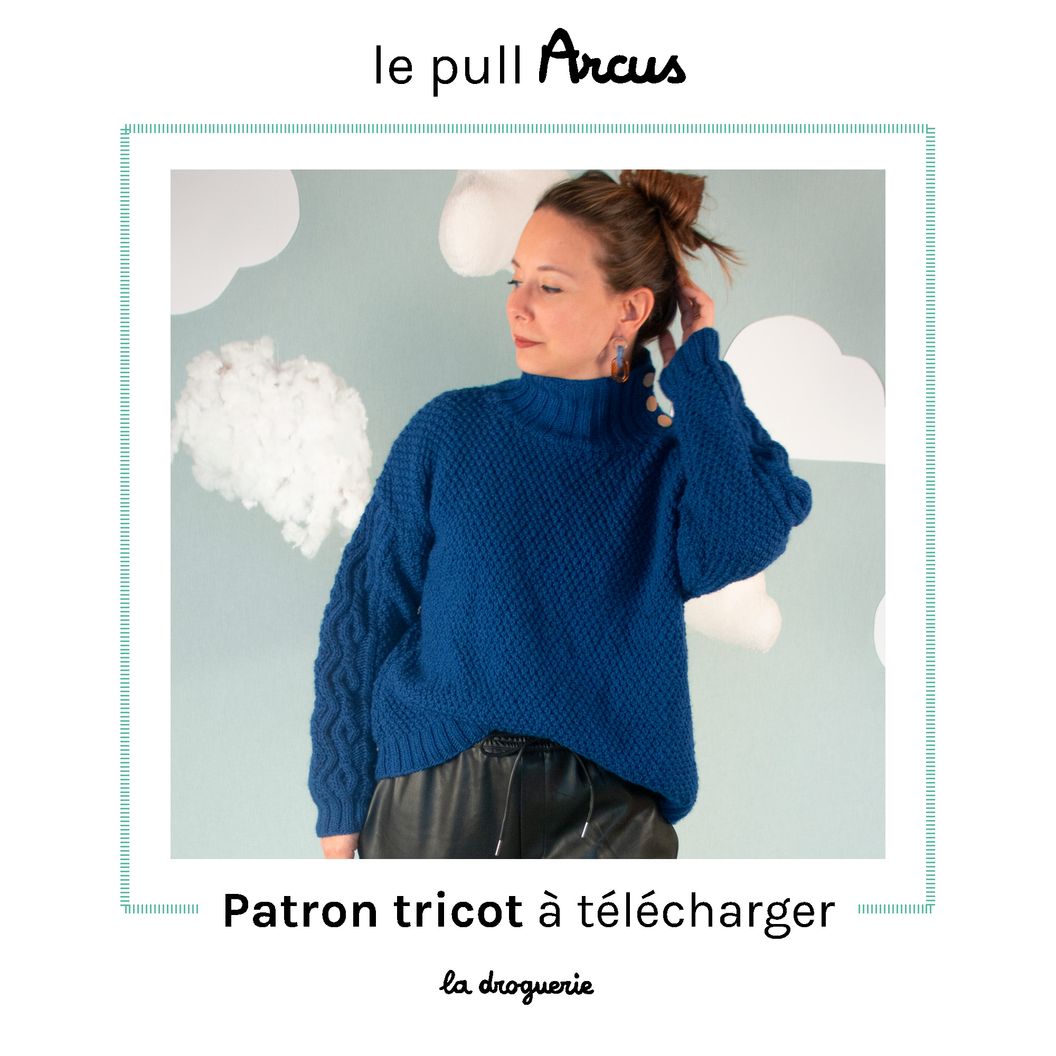 Tricot à la main WOOL pull oversize femme pull V col slouchy laine