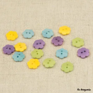 Bouton Corozo gipsy fleur 15 mm