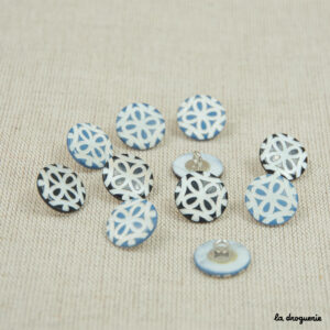 Bouton Essaouira mosaïque rosace 15 mm