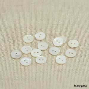 Bouton Palourde viennois 2 trous 10 mm