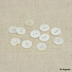 Bouton Palourde viennois 2 trous 14 mm