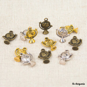 Perle Amulette mappemonde | Perle 20 mm